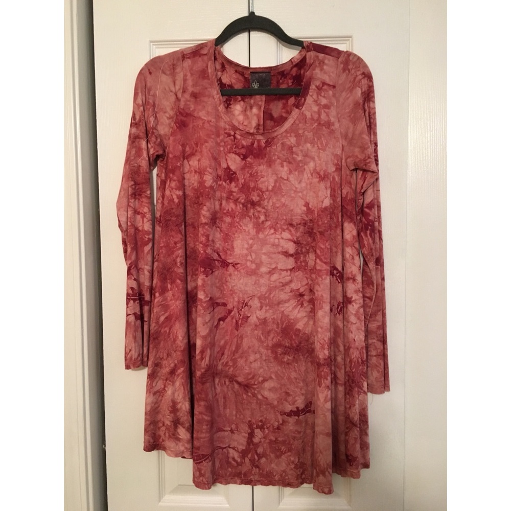 pinky tie dye dress